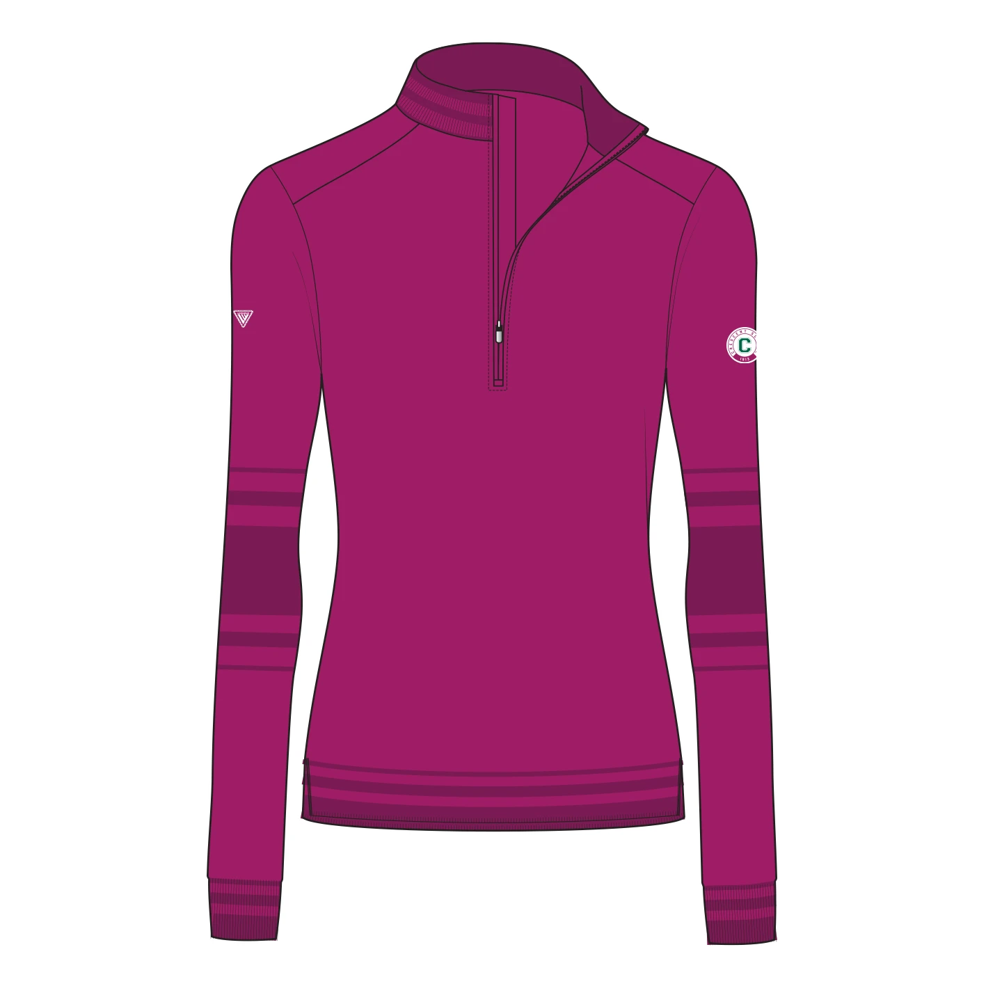 Campus Women's Mid-Layer 1/4 zip, by Levelwear