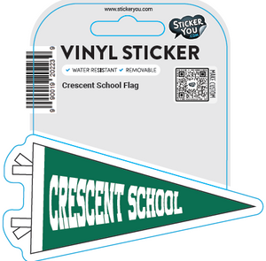 Crescent Pennant Sticker