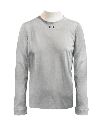Youth Under Armour Grey Long Sleeve Warm-up Shirt